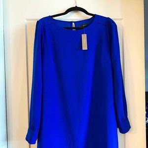 J. Crew long-sleeved shift dress in Everyday Crepe, NWT